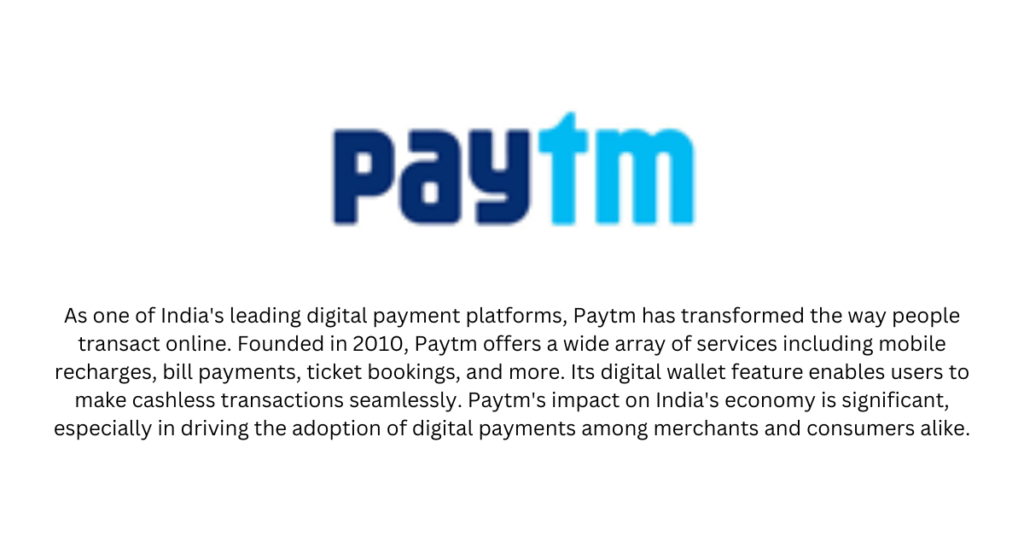 Paytm - Top 10 Fintech stratups in India