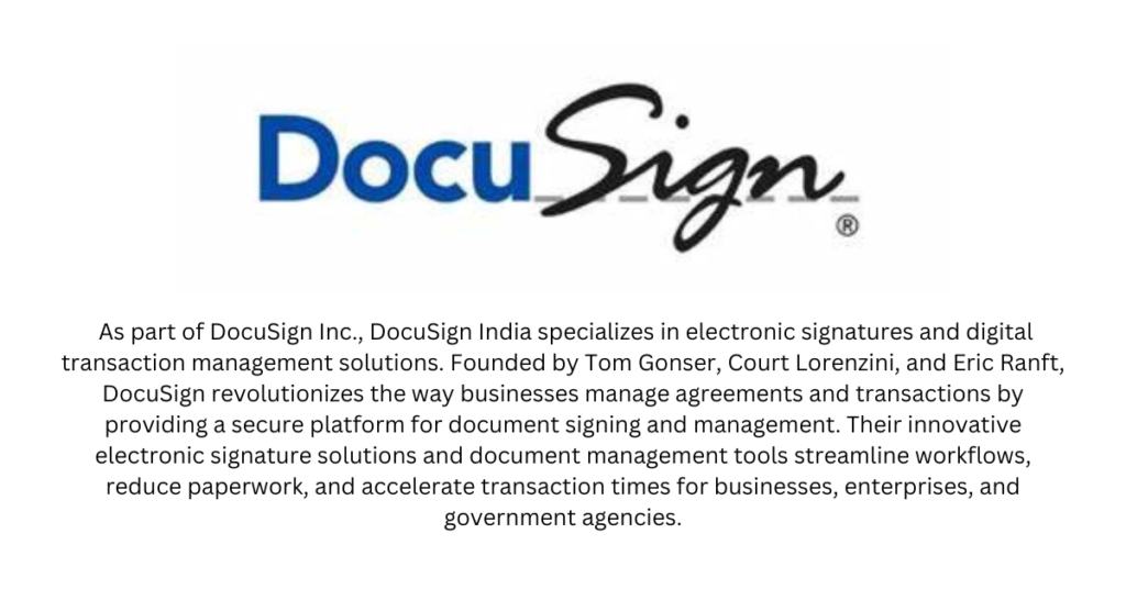 DocuSign - Top 10 Legaltech Startups in India