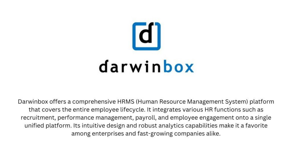 Darwinbox - Top 10 HR tech Startups in India