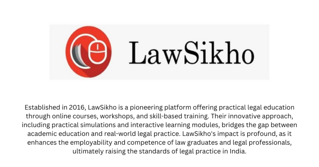 LawSikho - Top 10 Legaltech Startups in India