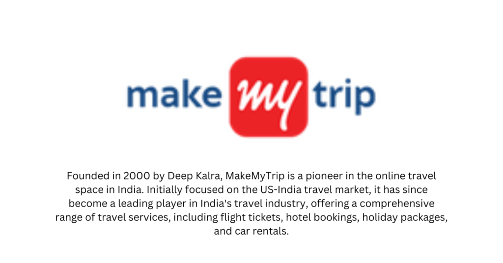 MakeMyTrip - Top 10 Traveltech Startups in India