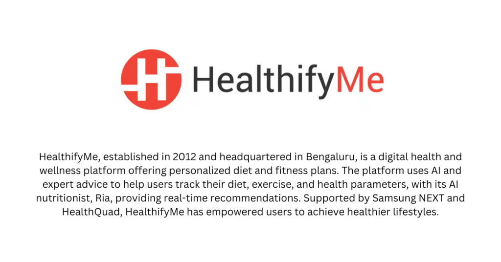 HealthifyMe - top 10 Health and Wellness startups in India