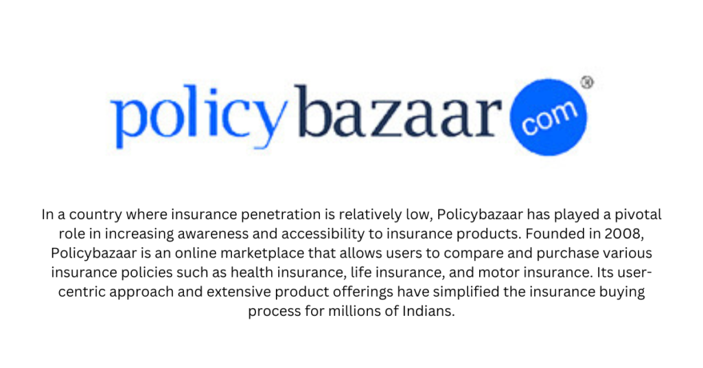 Policybazaar - Top 10 Insurtech startups in India