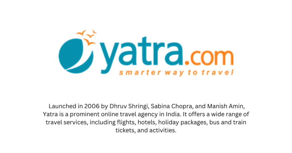 Yatra - Top 10 Traveltech Startups in India