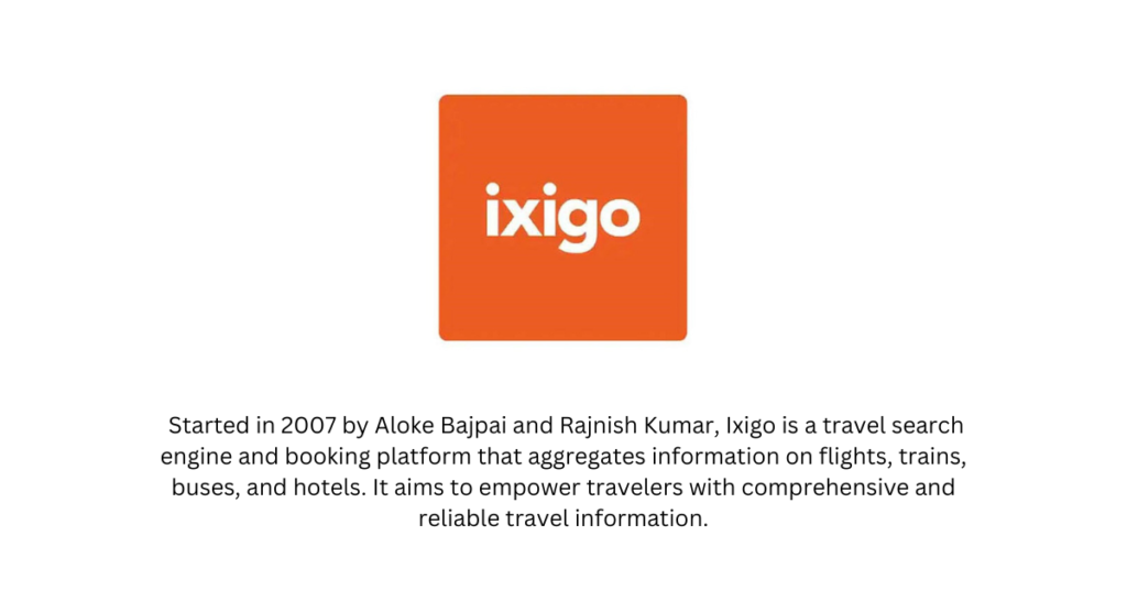 Ixigo - Top 10 Traveltech Startups in India