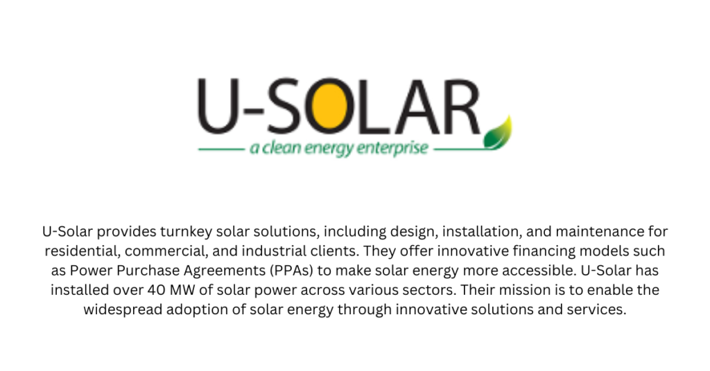 U-Solar Clean Energy Solutions - Top 10 Cleantech Startups in India