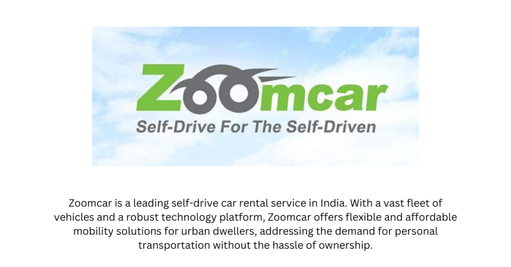 Zoomcar - Top 10 Mobility Startups in India