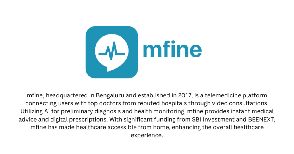 mfine - top 10 Health and Wellness startups in India