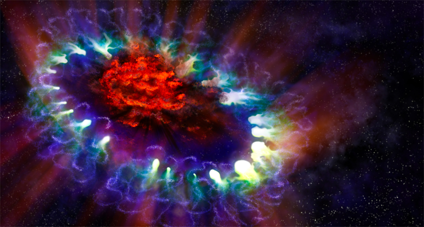 SN 1987A The Cosmic Spectacle of a Massive Star's Fiery Farewell