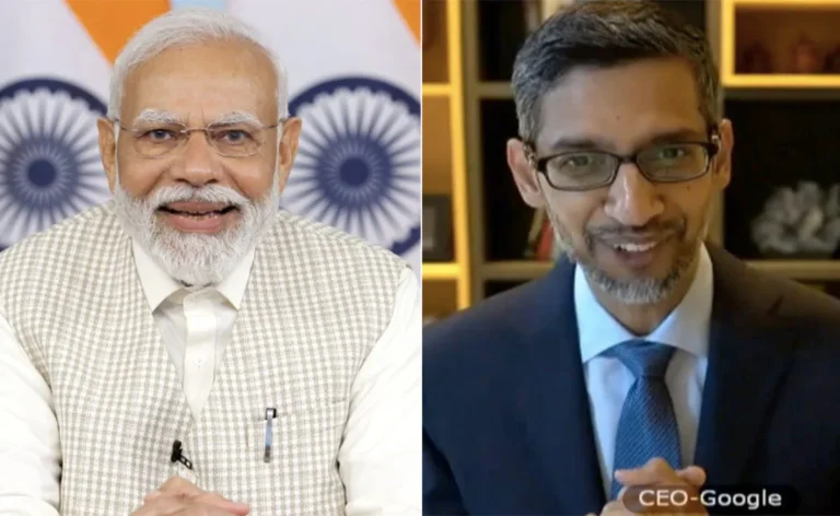 Google CEO Sundar Pichai Commends PM Modi's Vision for India's Tech Future