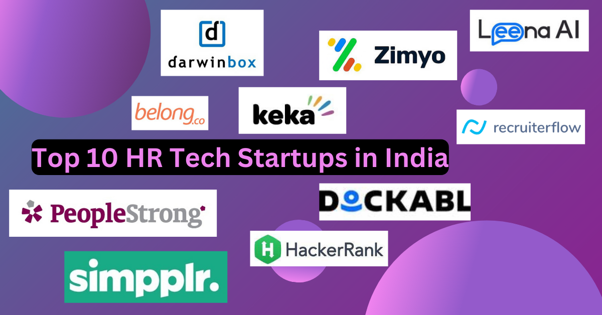 Top 10 HR Tech Startups in India