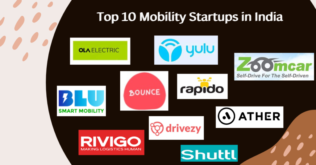 Top 10 Mobility Startups in India