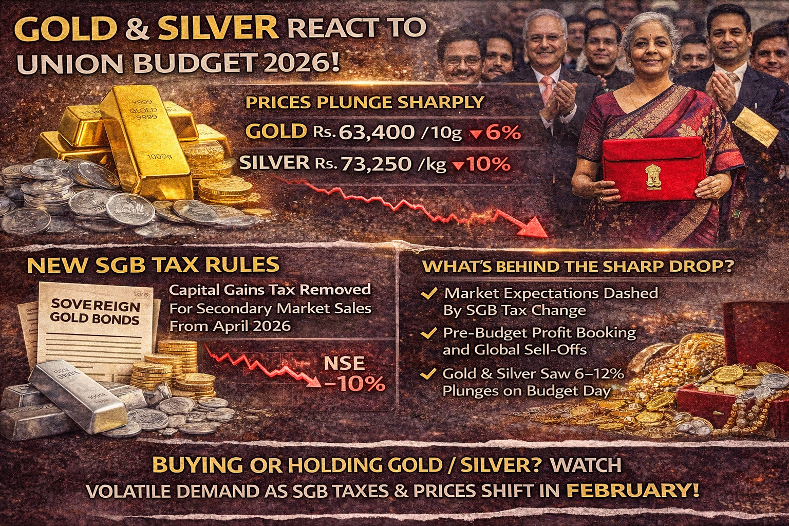 Gold and Silver Prices Crash in June 2026: Fed Hawkish Hold, Strong Dollar Drive Precious Metals Selloff